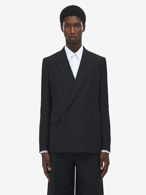 ALEXANDER MCQUEEN - Double-breasted Tailored Jacket - Item 826353QUAAE1000